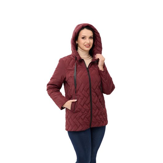 Куртка Ника, бордовая, Цвет: Бордовый , Размер: 46, изображение 5
