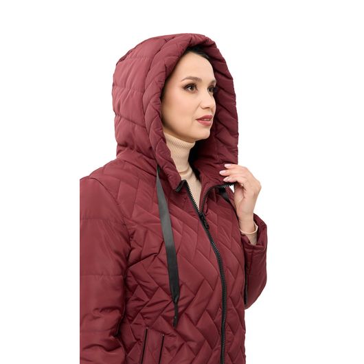 Куртка Ніка, бордова, Колір: Бордовий, Розмір: 50, зображення 4