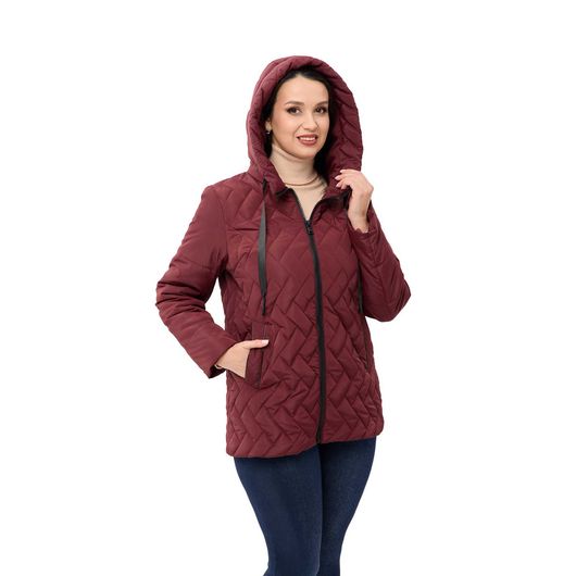 Куртка Ника, бордовая, Цвет: Бордовый , Размер: 66