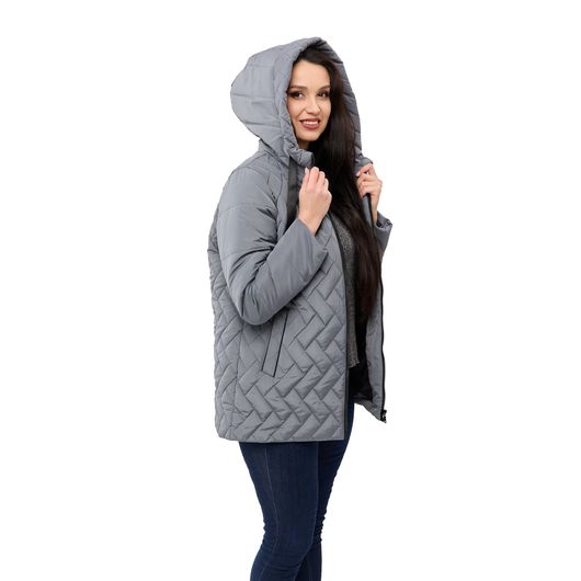 Куртка Ніка, темно-сірий, Колір: Темно-сірий, Розмір: 46, зображення 3