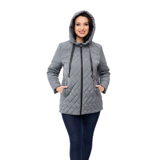 Куртка Ніка, темно-сірий, Колір: Темно-сірий, Розмір: 46, зображення 4