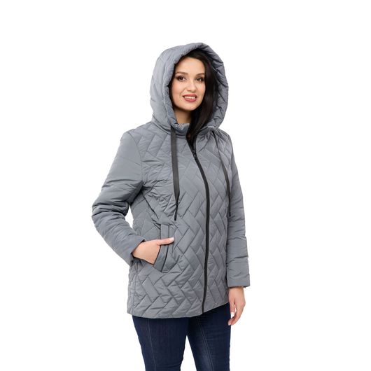 Куртка Ника, темно-серый, Цвет: Темно-серый , Размер: 60, изображение 6