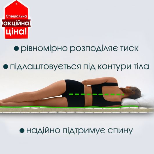 Матрац-топпер Каспер Комфорт, Висота матраца: 4 см, Довжина: 190см, Ширина: 70см, зображення 2