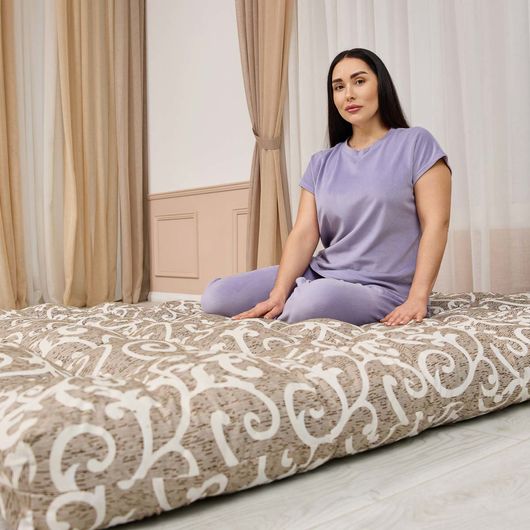 Матрац-топер ватяний Оскар, Висота: 10см, Довжина: 120см, Ширина: 60см, зображення 4