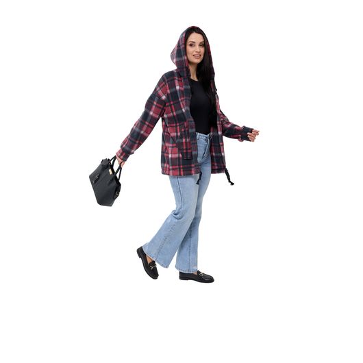 Куртка Флиса, клетка красная, Цвет: Красный , Дизайн: Клетка , Размер: 50, изображение 2