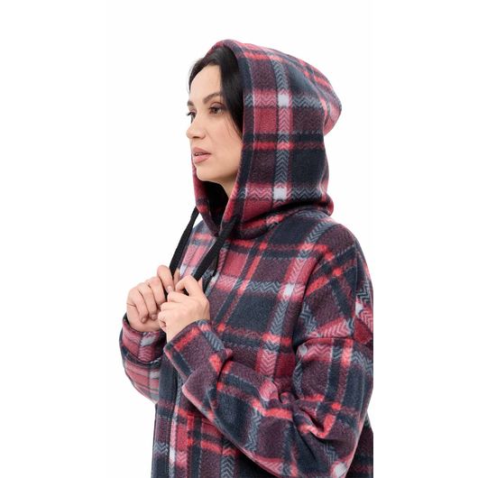 Куртка Флиса, клетка красная, Цвет: Красный , Дизайн: Клетка , Размер: 50, изображение 5