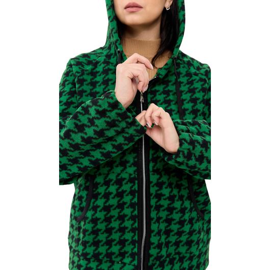 Пальто Шарман, гусяча лапка, укорочене, зелене, Колір:  Зелений, Розмір: 54, зображення 5