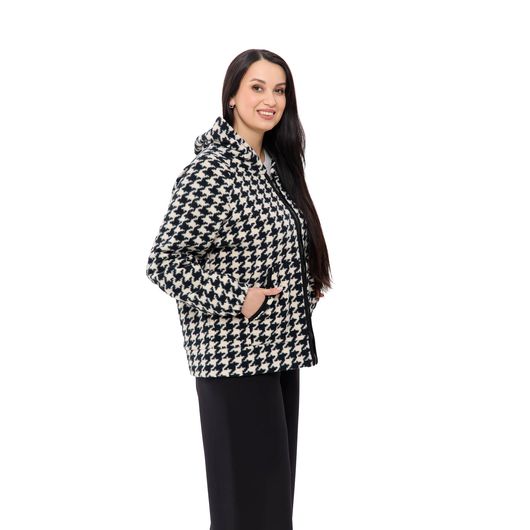 Пальто Шарман, гусяча лапка, укорочене, Колір: Гусяча лапка, Розмір: 50