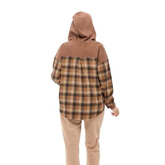 Рубашка Мелли, бежевая, Цвет: Бежевый , Размер: 62-64, изображение 3