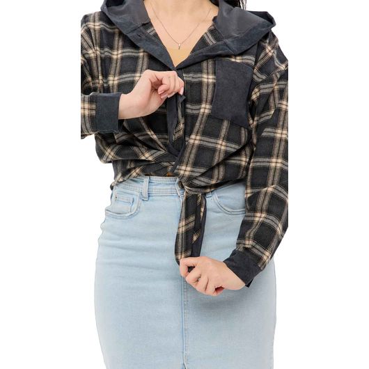 Рубашка Мелли, графит, Цвет: Графит , Размер: 46-48, изображение 2