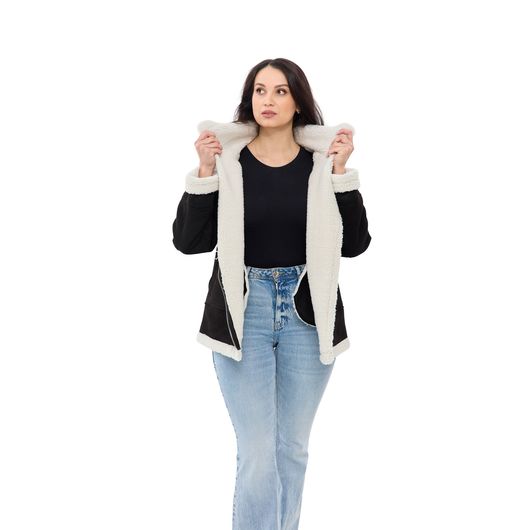 Дубленка Лавита, черная, Цвет: Черный, Размер: 50, изображение 7