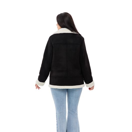 Дубленка Лавита, черная, Цвет: Черный, Размер: 50, изображение 9