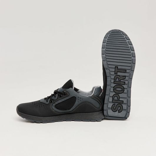 Кросівки Брукс екошкіра, чорні, Колір: Чорний, Розмір взуття: 39, зображення 4