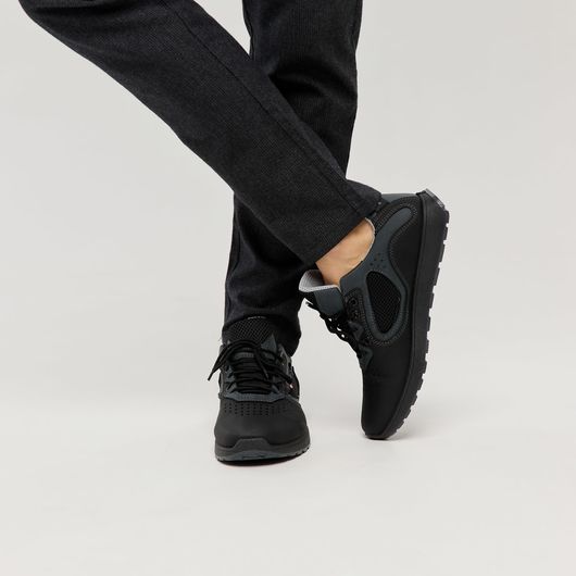 Кросівки Брукс екошкіра, чорні, Колір: Чорний, Розмір взуття: 39, зображення 6