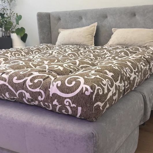 Матрац-топер ватяний Оскар, Висота: 10см, Довжина: 120см, Ширина: 60см, зображення 9