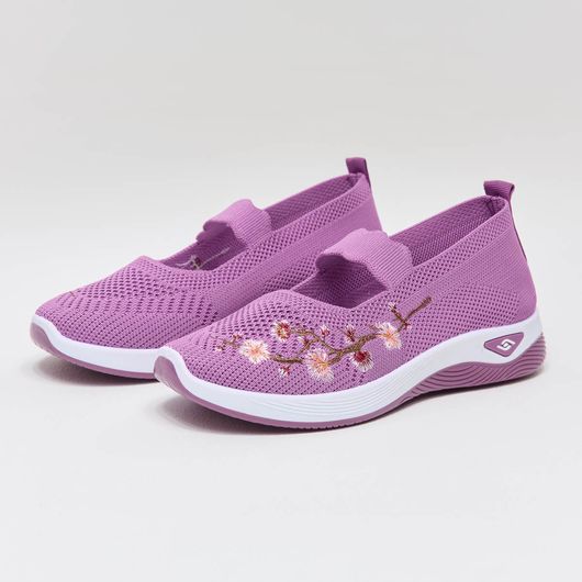 Слипоны Сакура, сиреневые, Цвет: Сиреневый, Размер обуви : 41