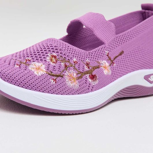 Слипоны Сакура, сиреневые, Цвет: Сиреневый, Размер обуви : 37, изображение 4