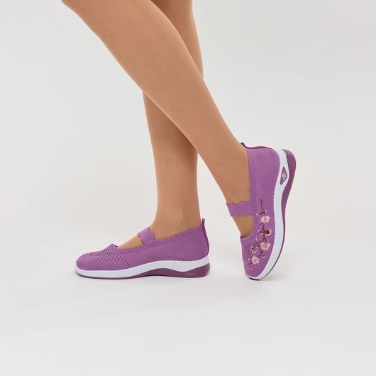 Слипоны Сакура, сиреневые, Цвет: Сиреневый, Размер обуви : 42, изображение 6
