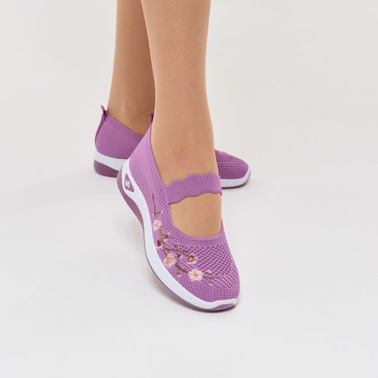 Слипоны Сакура, сиреневые, Цвет: Сиреневый, Размер обуви : 37, изображение 7