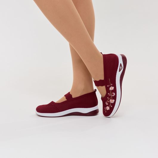 Слипоны Сакура, вишневые, Цвет:  Вишневый , Размер обуви : 37, изображение 2