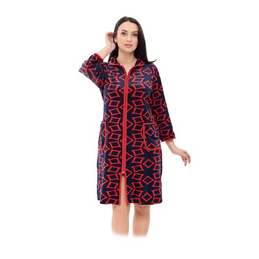 Халат Нежность велюра, красный, Цвет: Красный , Размер: 56-58, изображение 4