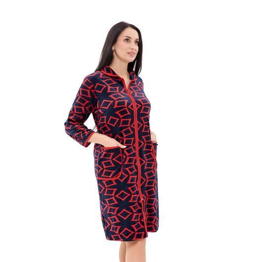 Халат Нежность велюра, красный, Цвет: Красный , Размер: 56-58, изображение 5