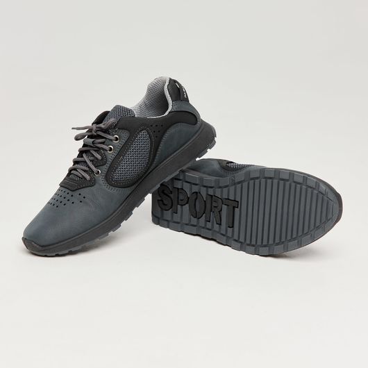 Кроссовки Брукс экокожа, серые, Цвет: Серый , Размер обуви : 45