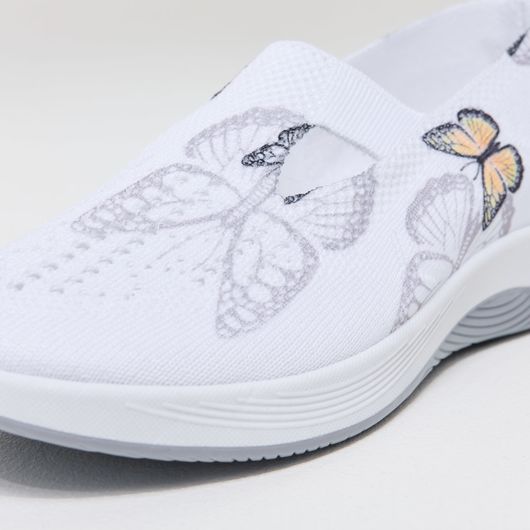 Слипоны Грейс, бабочки серебряные, Цвет: Бабочки серебренные , Размер обуви : 41, изображение 5