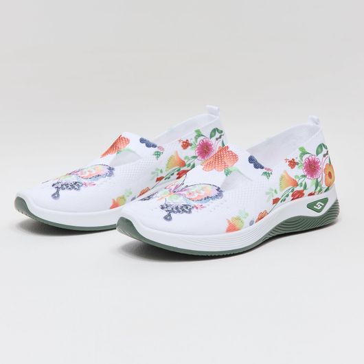 Слипоны Грейс, бабочки цветные, Цвет: Бабочки цветные, Размер обуви : 43