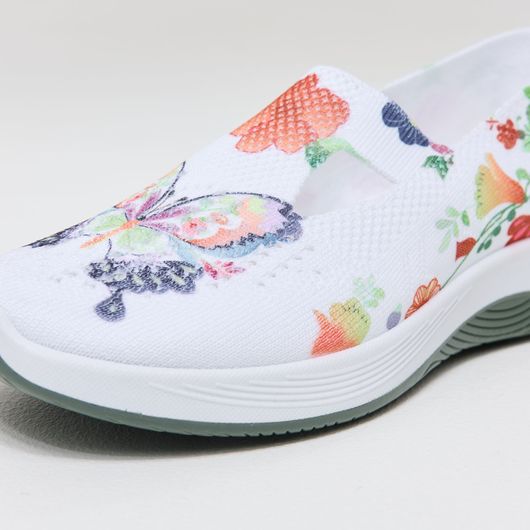 Слипоны Грейс, бабочки цветные, Цвет: Бабочки цветные, Размер обуви : 41, изображение 4