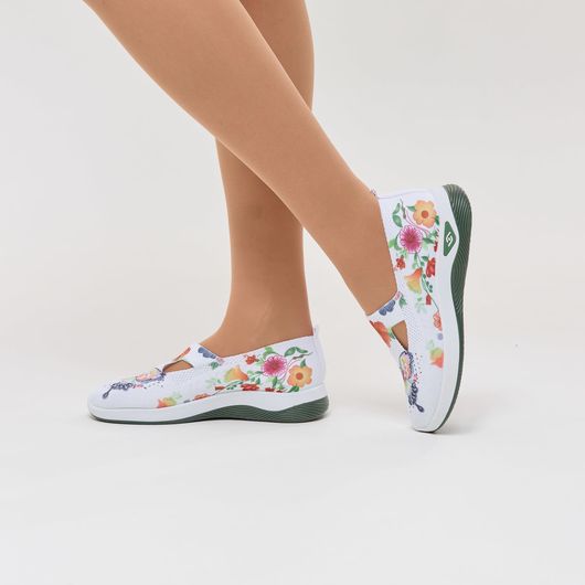 Слипоны Грейс, бабочки цветные, Цвет: Бабочки цветные, Размер обуви : 38, изображение 6