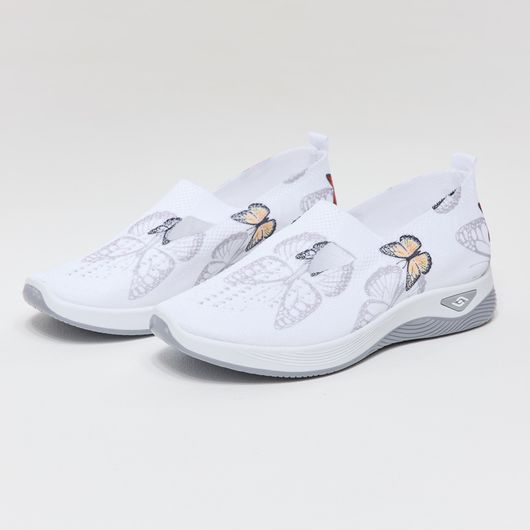 Сліпони Грейс, метелики срібні, Колір: Метелики срібні , Розмір взуття: 43