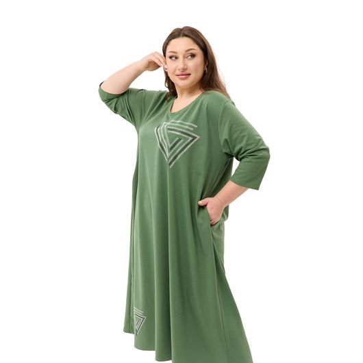 Сукня Сафіра зелена, Колір:  Зелений, Розмір: 66, зображення 6