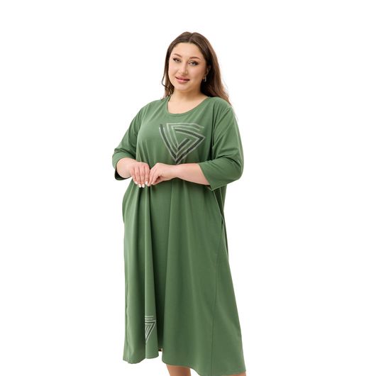 Сукня Сафіра зелена, Колір:  Зелений, Розмір: 56