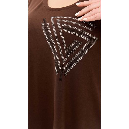 Сукня Сафіра, коричнева, Колір: Коричневий, Розмір: 56, зображення 4