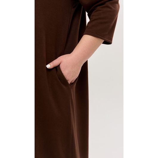 Сукня Сафіра, коричнева, Колір: Коричневий, Розмір: 56, зображення 5